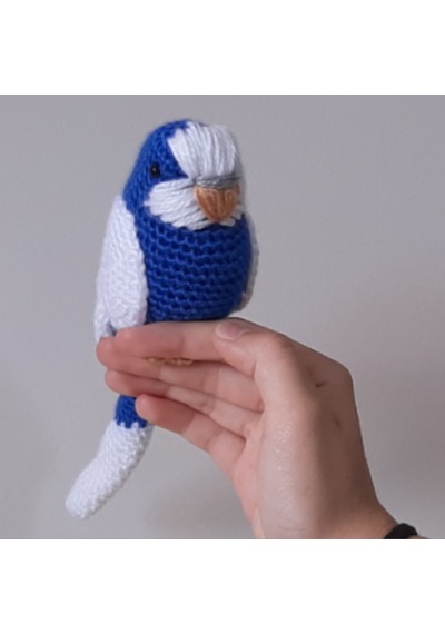 Amigurumi Kuş Muhabbet Kuşu Lacivert
