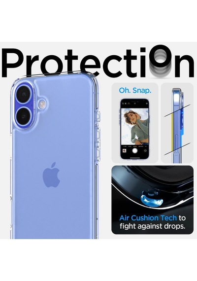 İphone 16 İle Uyumlu Şeffaf Kılıf Ultra Hybrid Crystal Clear - Acs08197