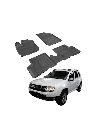 Dacia Duster 4x4 2010-2017 İle Uyumlu 4.5d Araç Paspası Araç Özel Havuzlu Oto Paspası Tam U