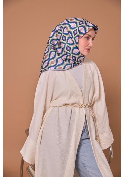 Silk Home Twill İpek Eşarp 11470-10 Beyaz, Zümrüt, Mocha Mousse, Mor