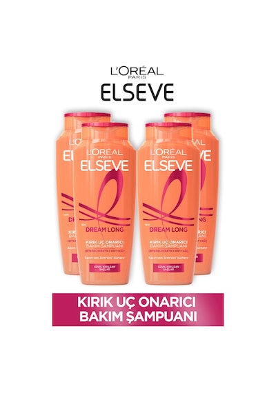 ELSEVE 4'lü Dream Long Onarıcı Bakım Şampuanı 300 ml Seti