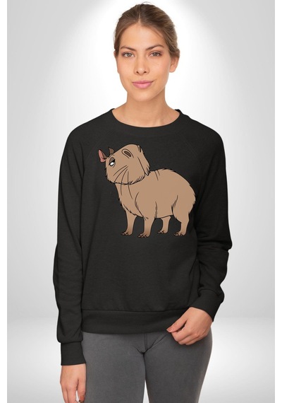 Chispi Unisex Siyah Sweatshirt Siyah