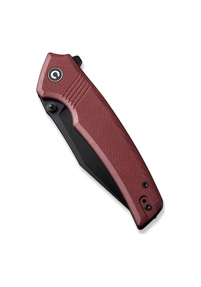 Civivi Tranquil Flipper & Thumb Stud Knife Burgundy G10 Handle Kamp Çakı Bordo