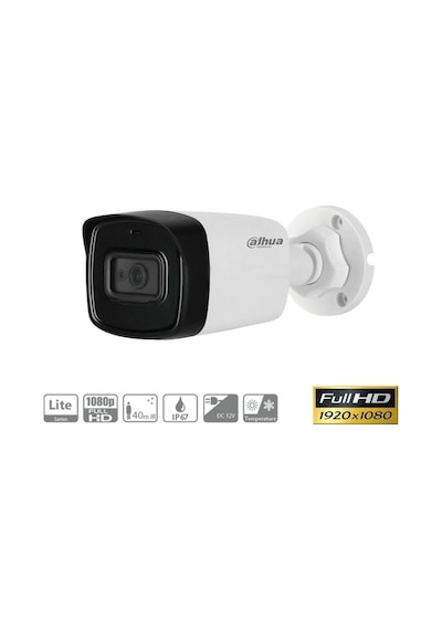 Dahua Hac-hfw1200tlp-0360b, 2mpix, 3.6m Lens, 40 Mt Gece Görüşü, Bullet Kamera
