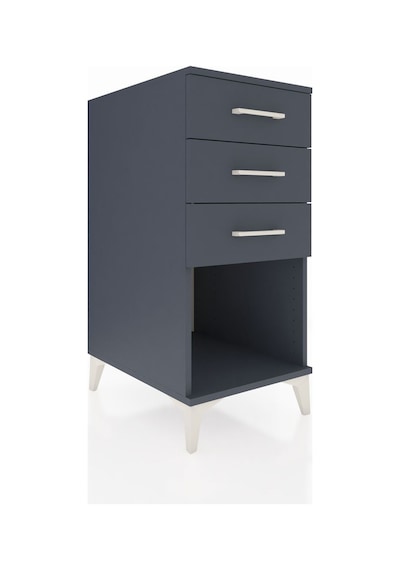 Kronos Komodin 3 Çekmeceli 44x59x96 Antrasit-antrasit Antrasit