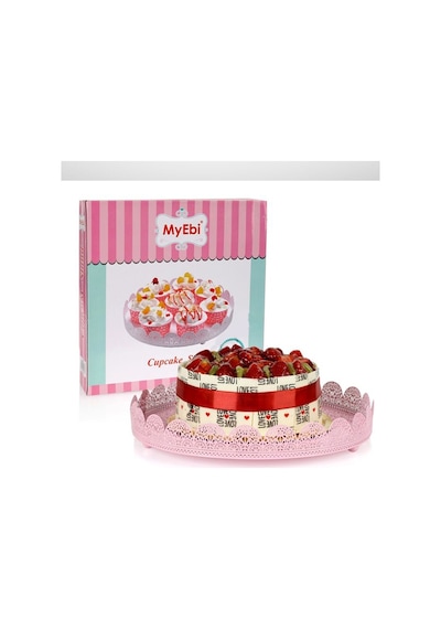 Metal Cupcake Standı Pembe Kek Standı N11.16088