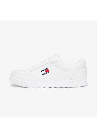 Tommy Hilfiger Jeans Cupsole Long Lace Leather Erkek Beyaz Spor Ayakkabı & Sneaker Em0em01707