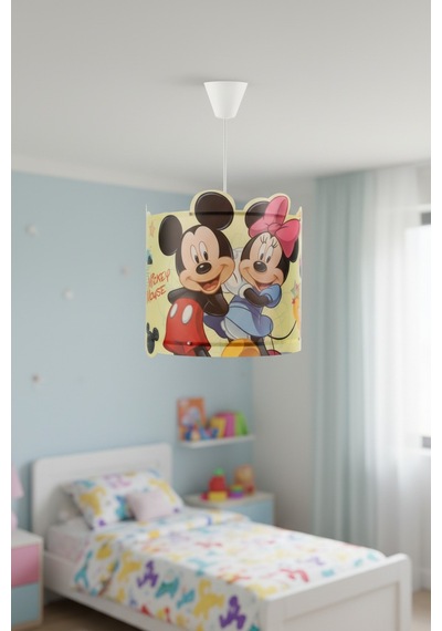 Lisanslı Mickey ve Minnie Mouse Film Şerit Tavan Sarkıt Çocuk Odası