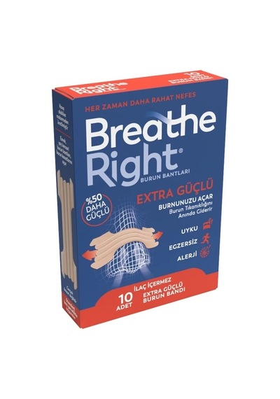 Breathe Right Ekstra Burun Bandı Normal Boy 10'lu