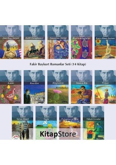 Kitapstore Fakir Baykurt Kitaplığı Roman Seti 14 Kitap Set / Fakir Baykurt