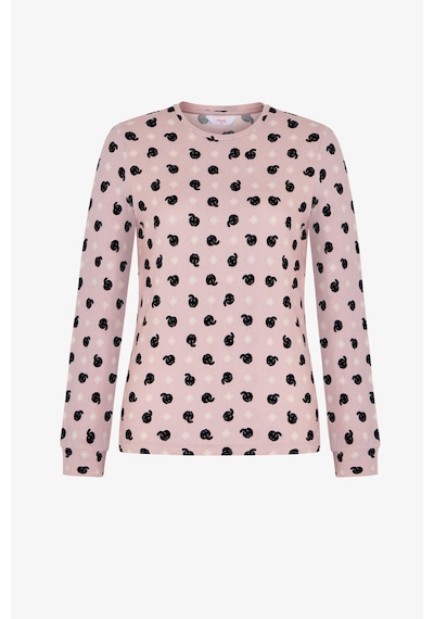 Penti Lila Moody Baskılı Uzun Kollu Tişört Pijama Üstü
