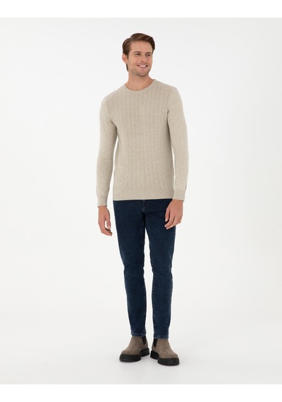 Pierre Cardin Erkek Kum Melanj Kazak /triko 50300499-vr123 Kum Melanj