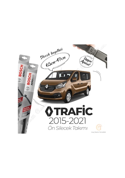 Renault Trafic 3 Muz Silecek Takımı 2015-2021 Bosch Aeroeco