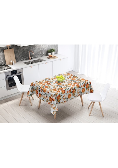 Adawall Orange Lotus Masa Örtüsü