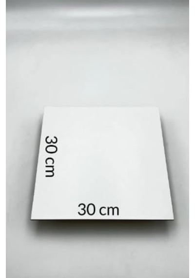 10 Adet 30x30 Cm Mdf Beyaz Pasta Altlığı Diğer