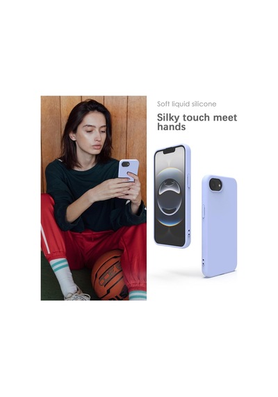 Apple iPhone 17e İle Uyumlu Telefon Kılıfı Kadife Iç Yüzey Soft Tasarım Lansman Kılıf Lila