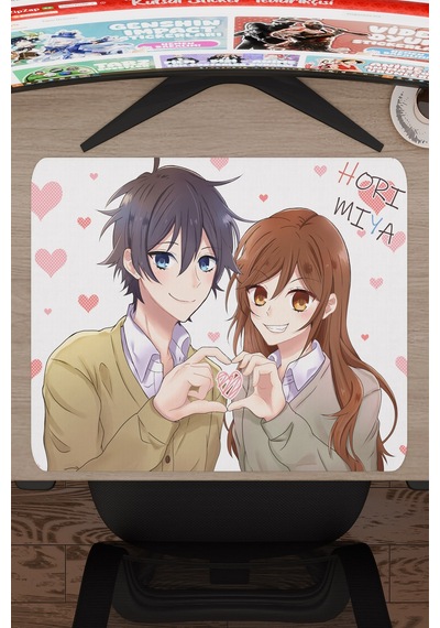 Horimiya Anime V2 - 48x40 Xl Gaming Kauçuk Kaymaz Taban Mouse Pad Fare Altlığı