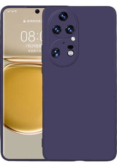 Huawei P50 Pro Kılıf Esnek Yapılı İnce Slim Silikon Kapak Ryc/premier Lacivert