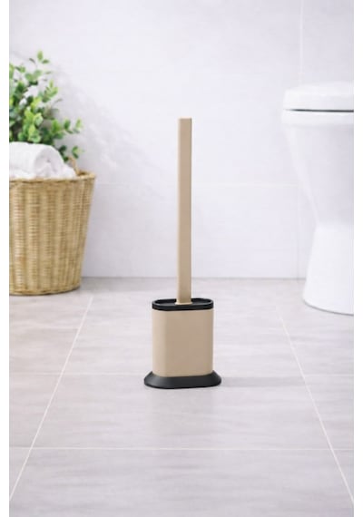 Silikon Tuvalet Fırçası Pratik Silikon Wc Klozet Fırçası Bej S-210 Bej