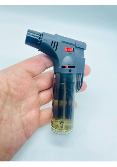 Masaüstü Pürmüzlü Tekçıkış Rüzgar Çakmağı //sm908p-12cm