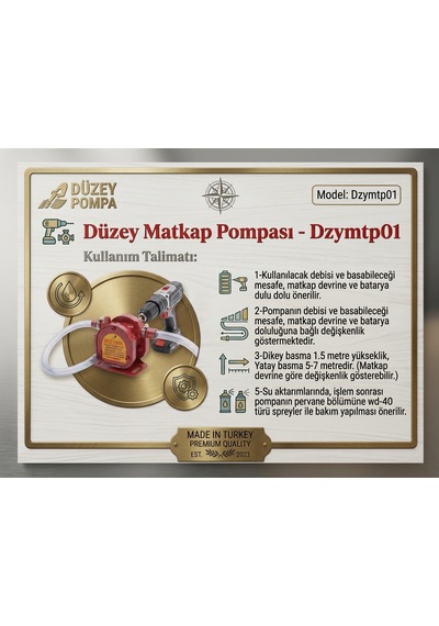 Düzey Matkap Pompası Preimum Alüminyum Gövde-mazot Aktarma