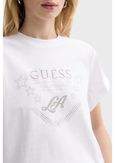 Guess Bayan T Shirt W6rı30 I3z14 G011 Beyaz BEYAZ