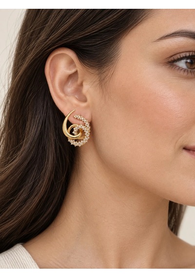Girdap Küpe Gold Renk