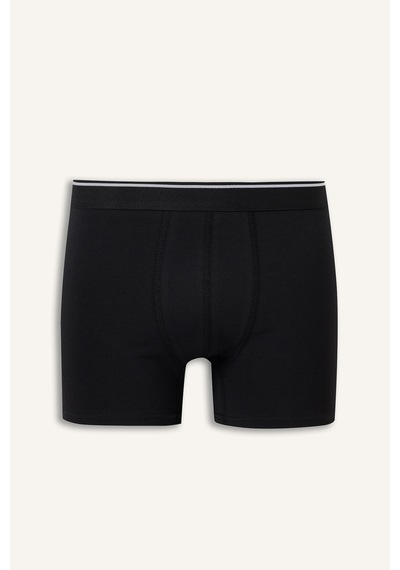 Defacto Regular Fit Yaprak Desenli Beli Lastikli 3lü Boxer I1786ax26aubk81 Siyah-bk81