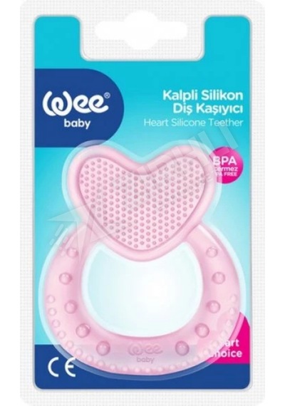 2 Adet Wee Baby Kalpli Silikon Diş Kaşıyıcı Çok Renkli