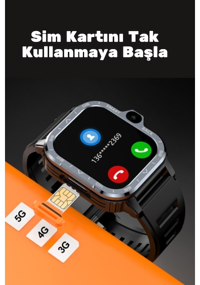 Wearfitpro Wr Watch 5g Lite Sim Kartlı Çift Kameralı Btk'lı Yeni Nesil Özelliklere Sahip Gb 51mm Akıllı Saat Wearfitpro Wr Watch 5g Lite Sim Kartlı Çift Kameralı Btk'lı Yeni Nesil Özelliklere Sahip Gb 51mm Akıllı Saat