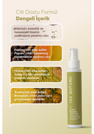 İva Natura Matcha Özlü Tonik Sprey Destekli Ferahlatıcı & Dengeleyici Bakım 100 Ml