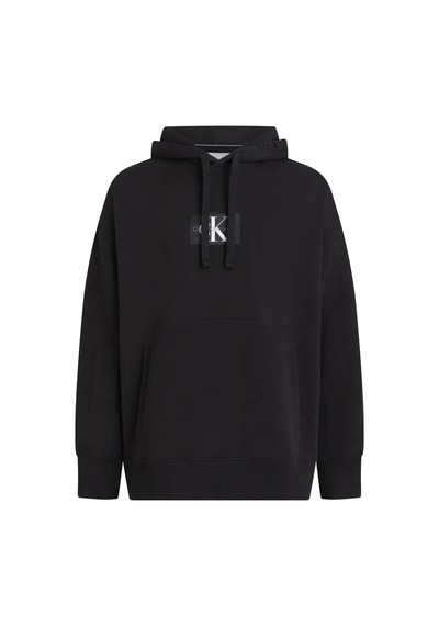 Calvin Klein Oversızed Patched Ho Erkek Siyah Hoodie