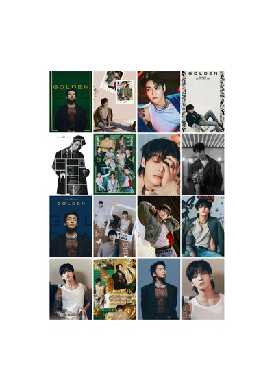 Kpop-bts Jungkook - Golden Serisi Çoklu Sticker Seti Diğer