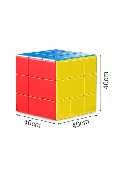 Moyu 40 Cm 3x3 Dev Küp Sandalye Dekor Eğitici Oyuncak Maksimum 90 Kg Taşıma Kapasiteli Büyük Boy Küp