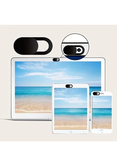 Webcam Gizlilik Kapağı, 5&apos Li Set, Dizüstü Bilgisayar Tablet Ve Telefon İçin Kamera Koruyucu Siyah