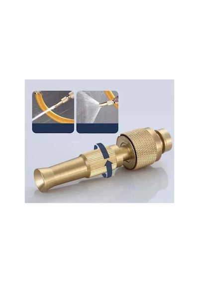 10 Adet Ayarlanabilir Basınçlı Hortum Başlığı Pirinç Nozul Gold, Bahçe Sulama, Araba Yıkama, Köpek Yıkama, Jet Spray Nozzle