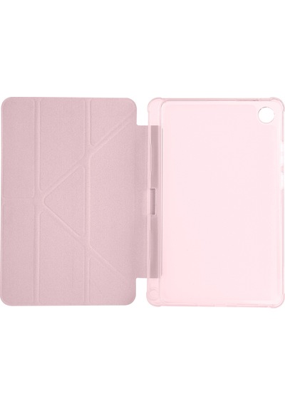 Maks Technology Lenovo Tab One 8.7 Tb-305fu Kılıf Mkst Tri Folding Kalem Bölmeli Standlı Kılıf - Rose Gold Tablet Kılıfı