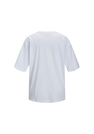 Jack & Jones Kadın Minimal Jjxx Logolu Kısa Kollu Tişört - Andrea Beyaz
