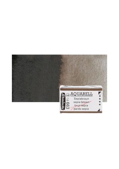 Schmincke Horadam Aquarell 1/1 Tablet 663 Sepia Brown Seri 1