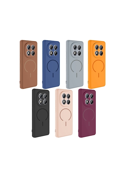 Xiaomi Redmi Note 14 Pro 4g Kılıf Magsafe Destekli Kamera Korumalı Yumuşak Silikon Pazarplus Lacivert