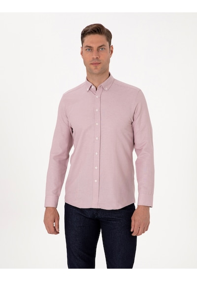Pierre Cardin Erkek Gül Kurusu Gömlek Desenli 50311487-vr026 Gül Kurusu