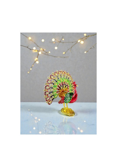 Yukarı Kuyruklu Kırmızı Tavuskuşu Biblo Gösterişli & Lüks Dekoratif Biblo 13 X 13 CM Yukarı Kuyruklu Kırmızı Tavuskuşu Biblo Gösterişli & Lüks Dekoratif Biblo 13 X 13 CM