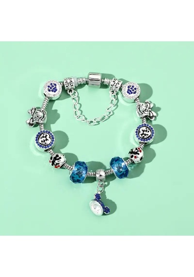 Tarz,kalp Mickey & Minnie Mouse Temalı Charm Bileklik, Ah