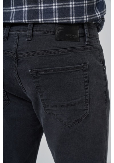 Morven Erkek Füme Denim 5 Cep Slim Fit Jean Kot Pantolon 26ms003007050 Füme
