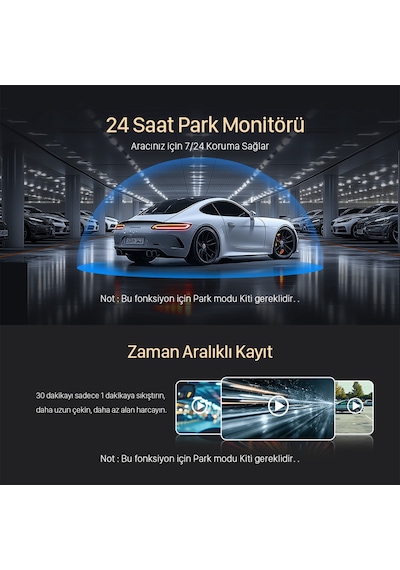 Kawa Mini 3 Gen2 2k 1296p Wifi 145 Geniş Açı Gece Görüşlü 32gb Hafıza Kartlı Akıllı Araç Kamerası