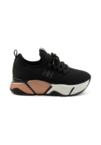 Bambi Siyah Altın Kadın Sneaker K01824212417 Siyah