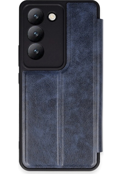 Gld-spt- Newface Vivo V30 Lite 4g Kılıf Flip Cover - Lacivert