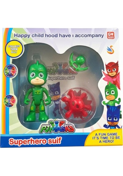 Pj Maskeliler Tekli Aksesuarlı Figür Karakter Oyun Seti Pj Mask Yeşil