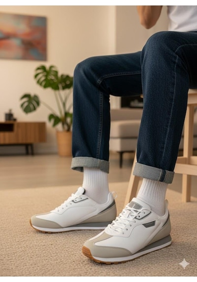 Lescon Motıva 2 Rahat Hafif Orijinal Ürün Sneakers Walkıng Spor Ayakkabı Beyaz