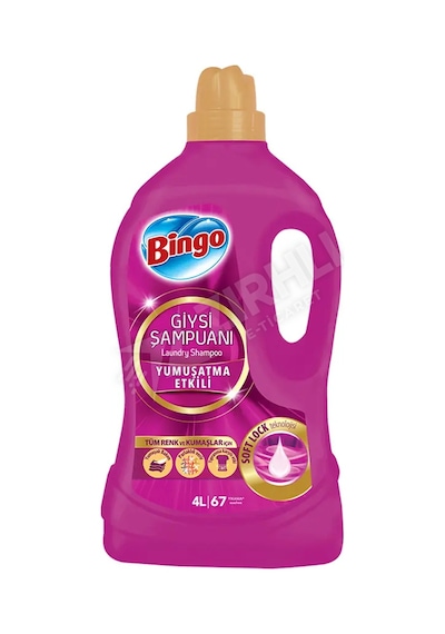 Bingo 2in1 Yumuşatma Etkili Giysi Şampuanı 4 Lt Diğer